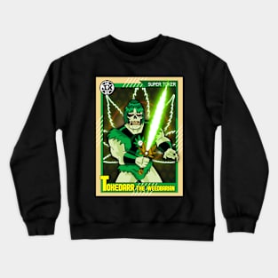 Tokedarr The Weedbarian, vintage hero card Crewneck Sweatshirt